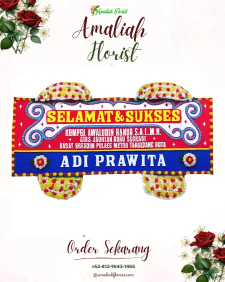 Papan Bunga Ucapan Selamat Banjarpanepen